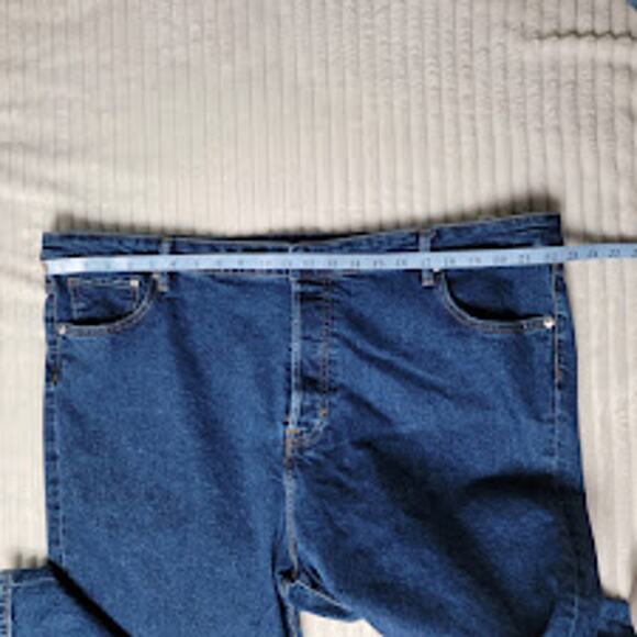 Plus Size Mom Jeans Ultra High Waist Blue Denim Size 24 Women’s Curvy Fit - Picture 3 of 10